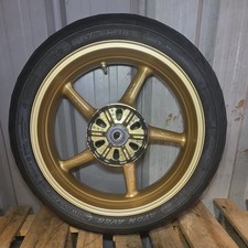 GOLD TRIUMPH 675 STREET TRIPLE REAR WHEEL + TYRE MINT TR1