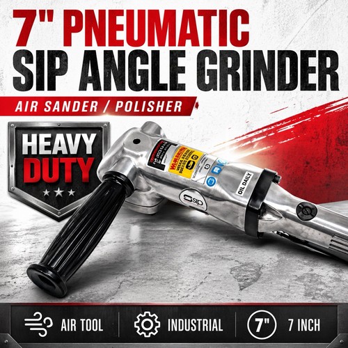 Pneumatic sip angle grinder - 7",