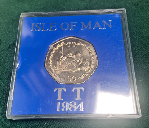 1984 isle man races 50p - man,
