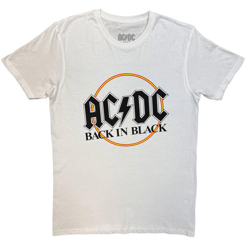Unisex t shirt white - ac/dc,