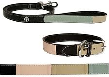 Rosewood Luxury Leather 3 Tone Designer Collars and Leads - NQP