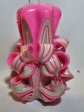 hand carved candle 13 cm