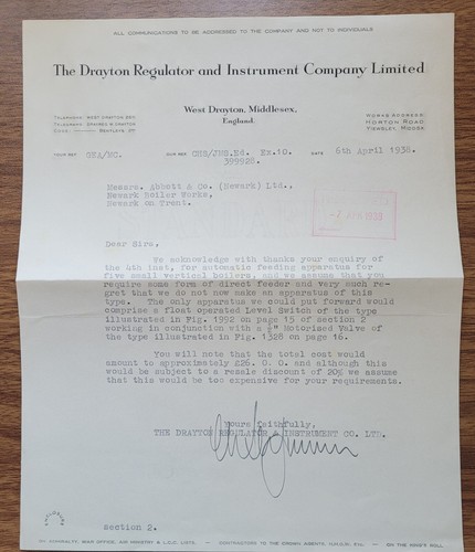 1938 drayton regulator west - drayton, regulator,