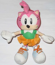 RARE SONIC THE HEDGEHOG 9 INCH CLASSIC AMY ROSE PLUSH SOFT TOY GE GREAT EASTERN