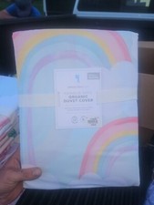Pottery barn rainbow skies organic Full/Queen size duvet cover