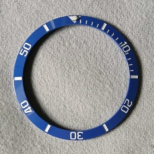 34mm blue ceramic - blue, bezel