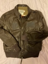 USAF A-2 Flight Jacket.  With RARE Serial. No. Blood Chit. 44R. ships fm UK 