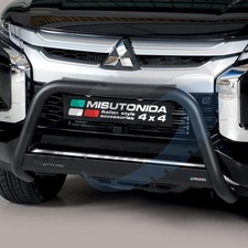 Mitsubishi L200 Series 6 63mm Black A-Frame Bull Bar