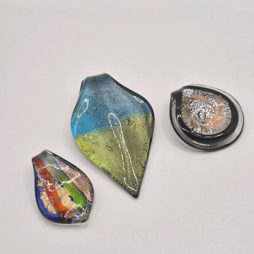 Artisan fused glass pendant - fused,