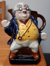 Staffordshire Burleigh Pottery Mr Pickwick Toby Jug Hand Painted 5.2"/13sm