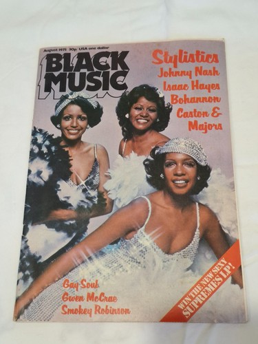 Black music magazine issue - black,