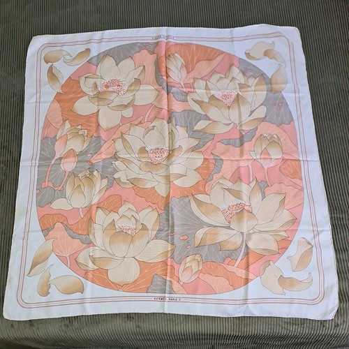Hermes fleurs lotus - , silk