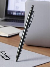 HOME OFFICE PARKER JOTTER BALLPOINT PEN BLACK BLUE STAINLESS STEEL SILVER