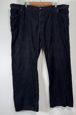 M&S Blue Harbour Corduroy Trousers Mens W48 L33 Black Cords Heritage Stormwear
