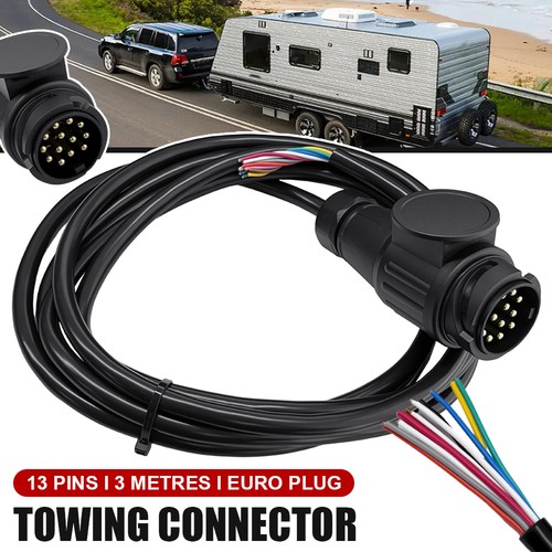 Caravan prewired pin plug 3 - prewired,