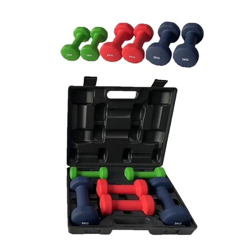 12kg dumbbell set with carry - set,