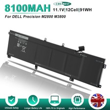 91WH Battery For Dell XPS 15