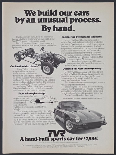 1975 print tvr hand built - 1975, "hand-built