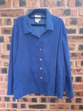 Womens Blue Shacket, Size 3XL