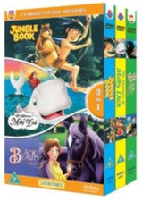 3 x Children's Classic Adventures Jungle Book - Moby Dick ~ Black Beauty DVD