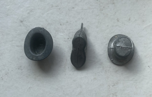 Metal monopoly tokens - 3,