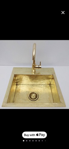 Solid brass hammered sink - solid,