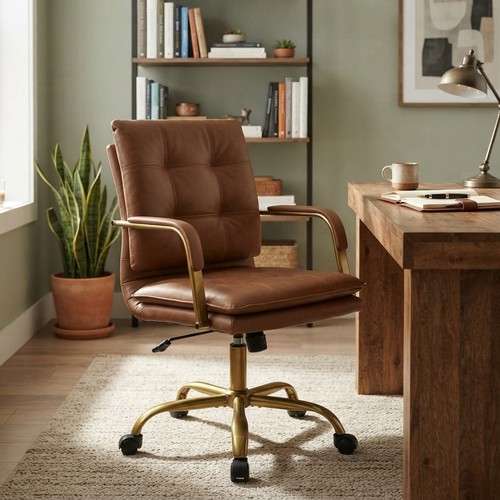Luxury faux leather office - faux,