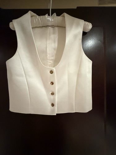 Bridal silk vest and trousers - vest,