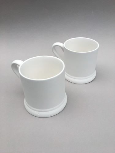 Bisqueware earthenware mugs - ,