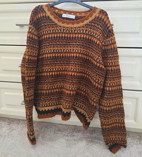 Zara sweater knit jacquard - sweater,