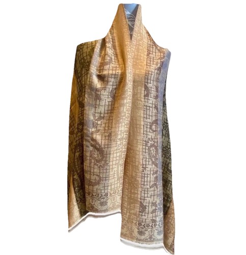 Large vintage fringed paisley - large,