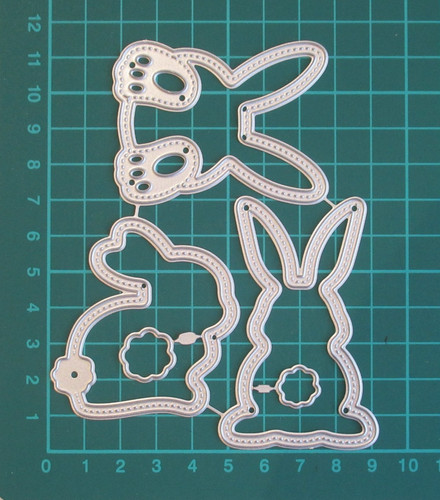 Easter rabbit metal - x,