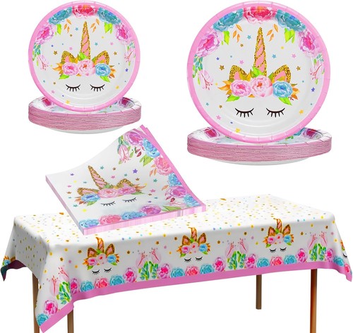 Unicorn paper plates and - unicorn,