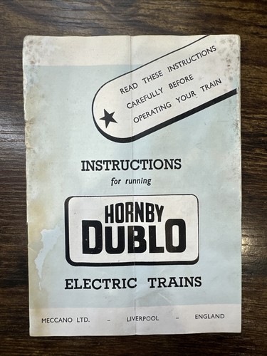 Hornby dublo instructions for - hornby,
