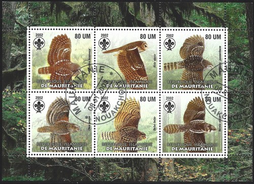 Mauritania 2002 birds of - mauritania,, 2002,