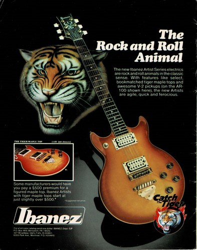 Ibanez guitars 100 - guitars, tiger
