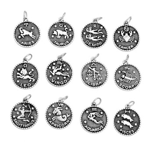 Zodiac charm necklace star