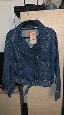Levi’s Denim Biker Jacket Medium Brand New