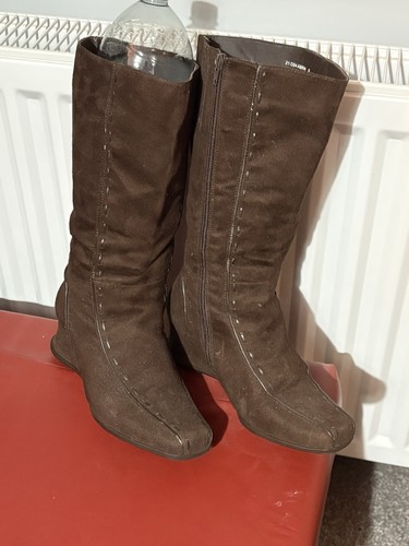 Evans brown suede - brown, knee