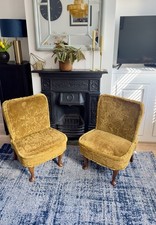 Pair Vintage Mustard Gold