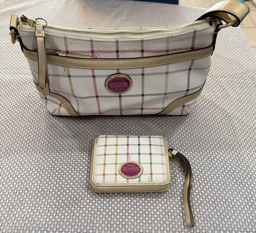 Coach peyton tattersall plaid - tattersall,
