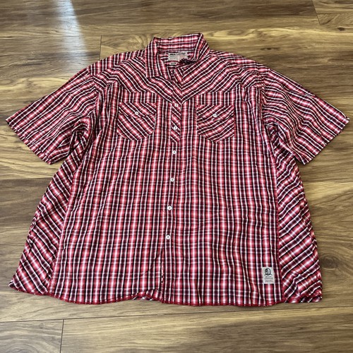 Nickelson mens red check - nickelson, shirt