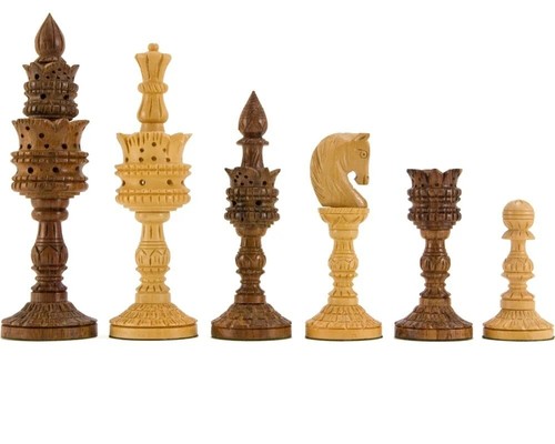 Lotus flower hand carved chess - lotus,