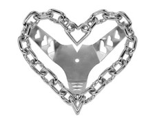 Sweet Heart Chain Steering Wheel Chrome.