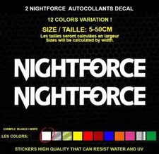 2 NIGHTFORCE sticker Genuine