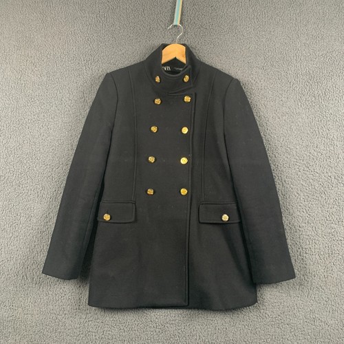 Zara coat womens black - zara,