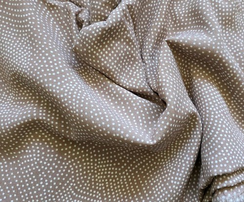 Crepe fabric taupe - fabric,