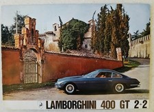 LAMBORGHINI 400 GT 2+2 SALES BROCHURE  - circa 1966