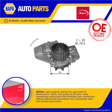 Water Pump fits CITROEN XANTIA