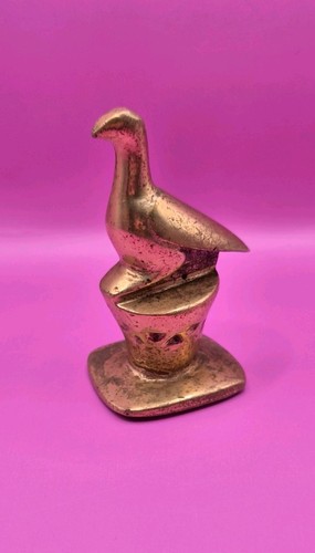 Small vintage brass dove - vintage,